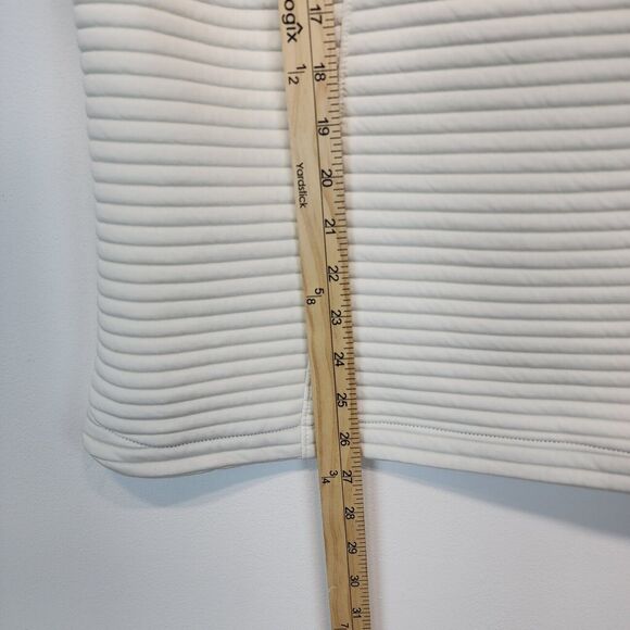 Under Armour Daytona Ribbed Vest Size XL White High Neck Pullover Gorpcore - Picture 8 of 10